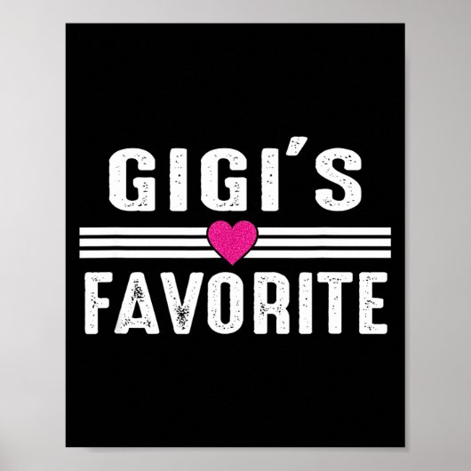 Poster Gigi's Favorite  (Devant)