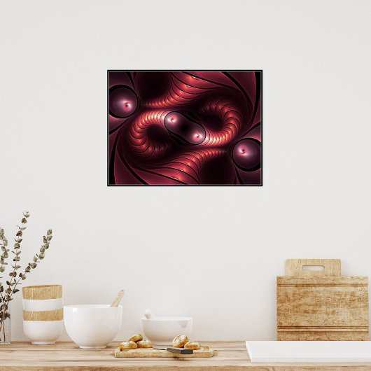 Poster gigre infini (rouge) (Cuisine)