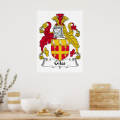Poster Giles Family Crest (Cuisine)
