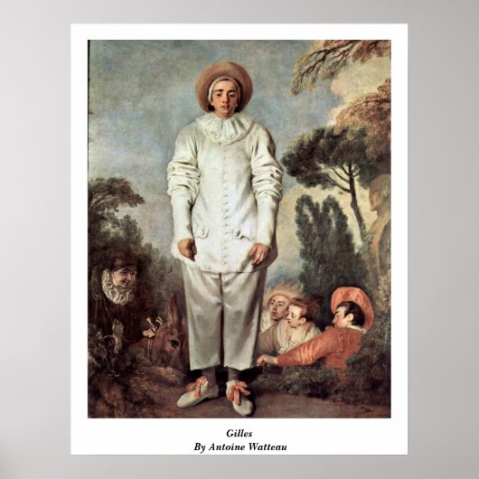Poster Gilles Par Antoine Watteau (Devant)