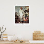 Poster Gilles Par Antoine Watteau (Cuisine)