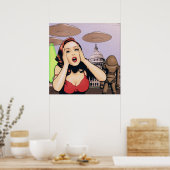 Poster Gillian Anderson (Cuisine)