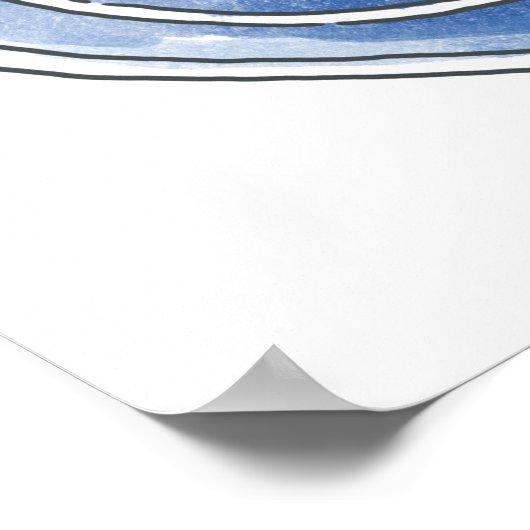 Poster Gilmore Girls | Badge d'aquarelle Chilton Academy (Coin)