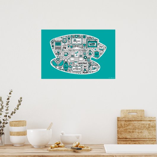 Poster Gilmore Girls Doodle Art (Cuisine)