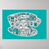 Poster Gilmore Girls Doodle Art (Devant)