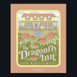 Poster Gilmore Girls | Le Dragonfly Inn & Restaurant<br><div class="desc">Revivez le confort accueillant du Dragonfly Inn avec cette élégante illustration du Bed & Breakfast emblématique. Entouré de fleurs fleuries et de la charmante façade de l'auberge,  ce design est parfait pour une large gamme de produits. C’est la façon idéale de célébrer l’hospitalité et le coeur de Stars Hollow.</div>