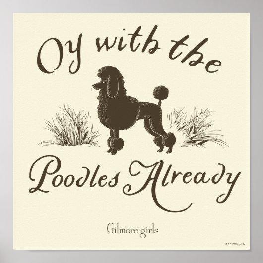 Poster Gilmore Girls | Oy With the PoodlesDesign (Devant)