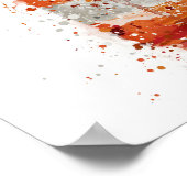 Poster Gin Bottle Wall Art Print 'Blood Orange' (Coin)