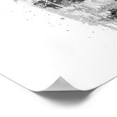 Poster Gin Bottle Wall Art Print 'Grey Marble' (Coin)