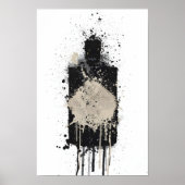 Poster Gin Bottle Wall Art Print 'Onyx (Devant)