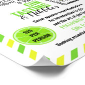 Poster Gin dégustation de l'affiche de l'événement gin et (Coin)