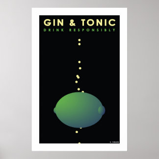 Poster Gin & Tonic (Large Poster)