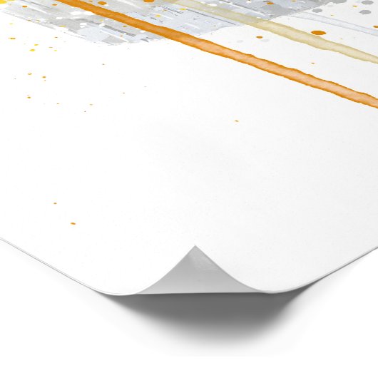 Poster Gin & Tonic 'Orange and Basil' (Coin)