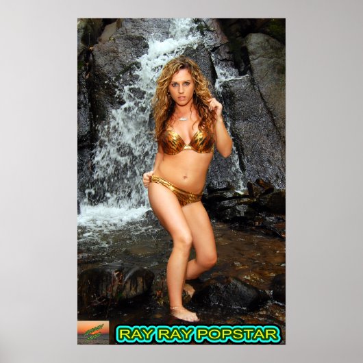 Poster Gina en noir et blanc (Devant)