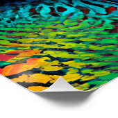 Poster Gina Queen Rainbow Cute Cheveux Black Melanin Afro (Coin)