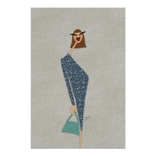 Poster Ginette en promenade Mode