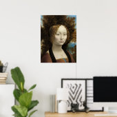 Poster Ginevra de' Benci par Léonard de Vinci (Bureau à domicile)