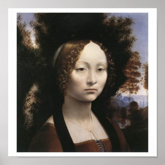 Poster Ginevra de' Benci par Leonardo Da Vinci