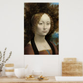 Poster Ginevra de' Benci par Leonardo Da Vinci (Cuisine)