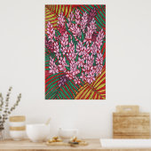 Poster Gingembre de cône rose Alpinia Fleurs tropicales F (Cuisine)