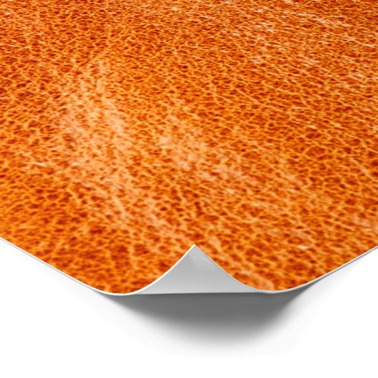 Poster Gingembre rustique lisse cuir naturel (Coin)