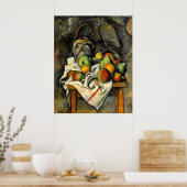 Poster Ginger Jar and Fruit - Paul Cezanne - c1895 (Cuisine)