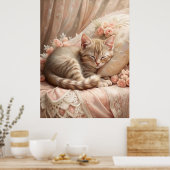 Poster Ginger Kitten Dormir (Shabby Chic) (Cuisine)