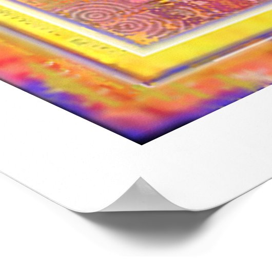 Poster "Ginger Tabby Cat Jouer" (Coin)