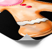 Poster Gingerbread Blowing Bubble Gum Nk Sungles Christma (Coin)