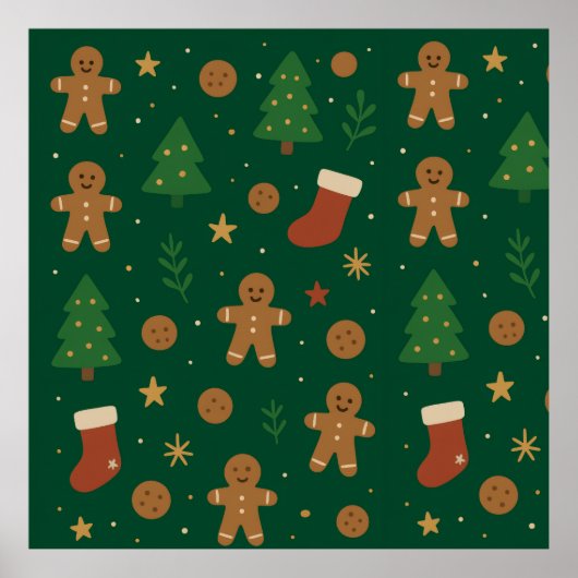 Poster Gingerbread Christmas Fun (Devant)