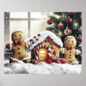 Poster Gingerbread Christmas Wall Art (Devant)