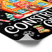 Poster Gingerbread House Construction Crew Baking Christm (Coin)