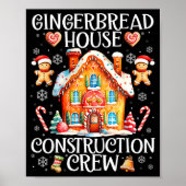 Poster Gingerbread House Construction Crew Baking Christm (Devant)