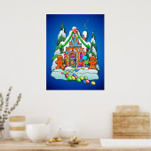 Poster GINGERBREAD HOUSE par SHARON SHARPE (Cuisine)