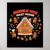 Poster Gingerbread House Project Manager Cookie Baking Fu (Devant)