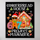 Poster Gingerbread House Project Manager Decorating Bakin (Devant)
