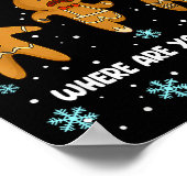 Poster Gingerbread Man Cookie My Butt Hurts Funny Christm (Coin)