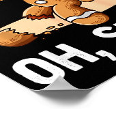 Poster Gingerbread Man Oh Snap Christmas Funny Cookie Bak (Coin)