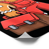 Poster Gingerbread Mechanic Handyman Fixer Worker Christm (Coin)