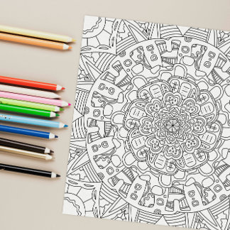 Poster Gingerbreads Joyeux : Page de coloriage détaillée