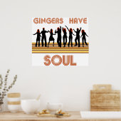 Poster Gingers avec train d'âmes (Cuisine)