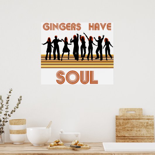 Poster Gingers avec train d'âmes (Cuisine)