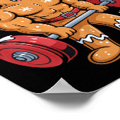 Poster Gingershred Christmas Gym Workout Funny Gingerbrea (Coin)