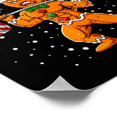 Poster Gingershred Funny Gingerbread Man Gym Bodybuilding (Coin)