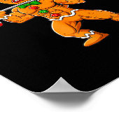 Poster Gingershred Funny Gingerbread Man Gym Bodybuilding (Coin)