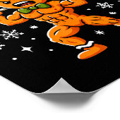 Poster Gingershred Funny Gingerbread Man Gym Bodybuilding (Coin)