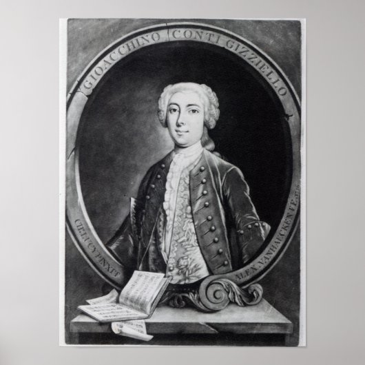 Poster Gioacchino Conti, Gizziello, (Devant)