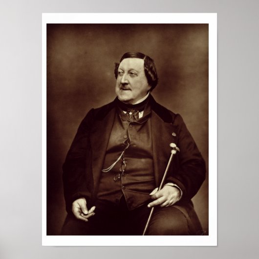 Poster Gioacchino Rossini (1792-1868) from 'Galerie Conte (Devant)