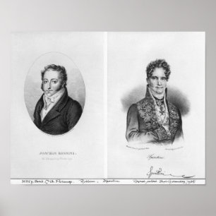 Poster Gioacchino Rossini Gaspare gravé par