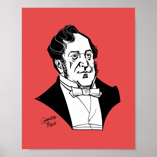 Poster Gioachino Rossini (Devant)